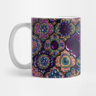 Moroccan Tile pattern, metallic Mug